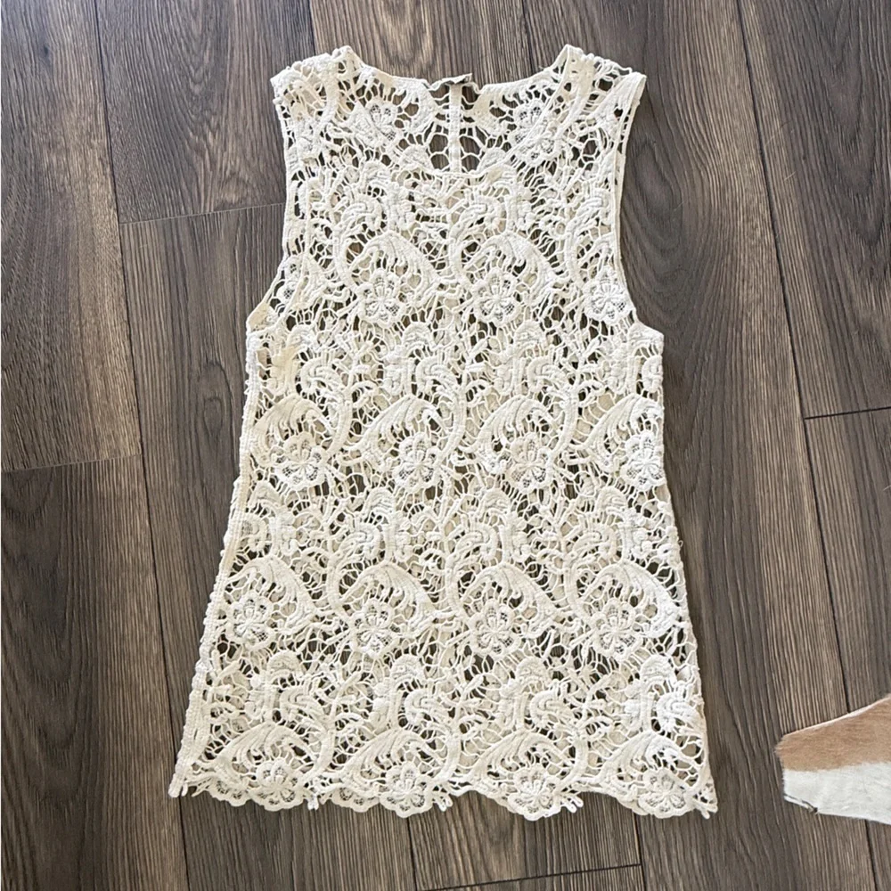 Wilfred Cream Lace Detail Top - Picture 3 of 7